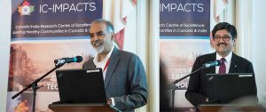 Nemy Banthia, CEO and Scientific Director of IC-IMPACTS, and Barj Dhahan, Board Chair of IC-IMPACTS, at the Special Session on IC-IMPACTS as a Gateway to India, Innovation, and Economic Development